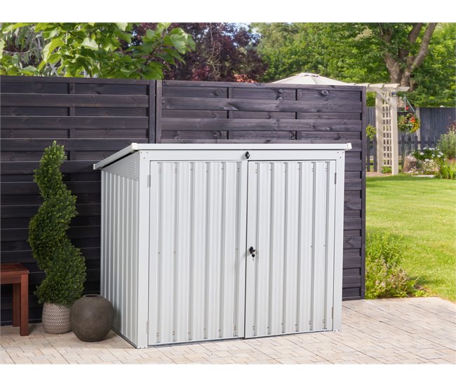 Beliani Abrigo de jardim MOENA 158 Branco