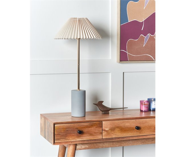 Beliani Candeeiro de mesa BALUARTE Bege