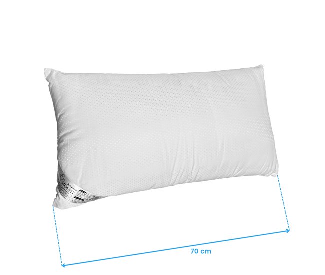 Almofada Moshy Glitter Algodão e Poliéster 70x35 Branco