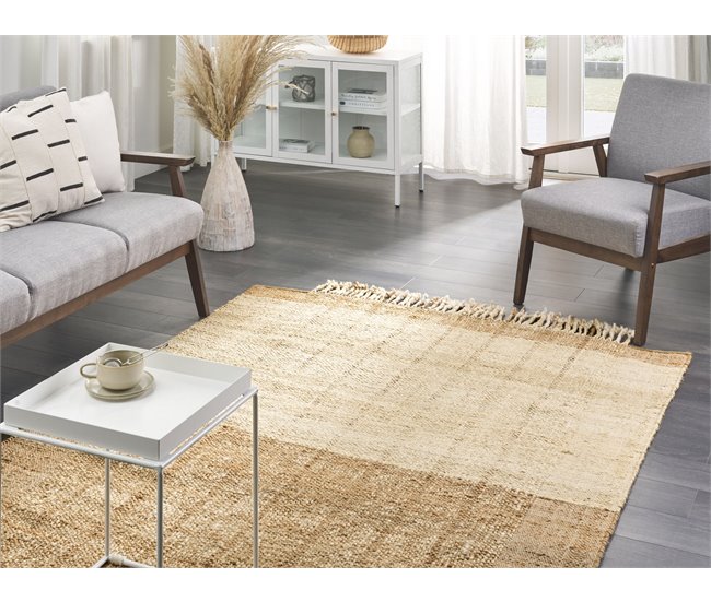 Beliani Entrelaçado KARKIN 160x230 Bege