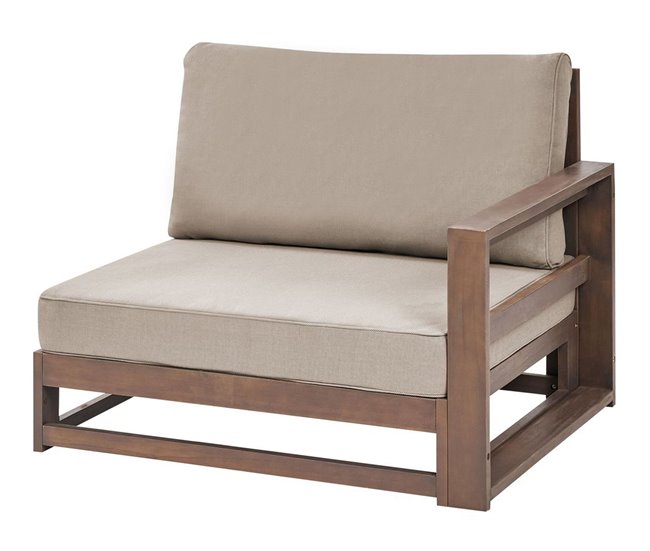 Beliani Conjunto lounge Madeira de acácia com certificado FSC® TIMOR Madeira