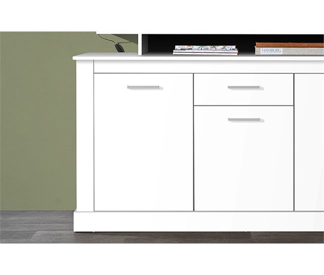 Aparador 3 portas e 1 gaveta ARESE Branco