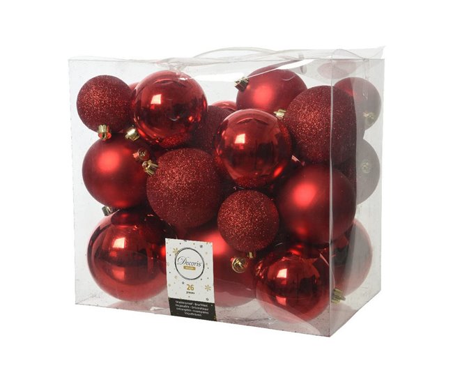 Bolas de Natal Vermelho