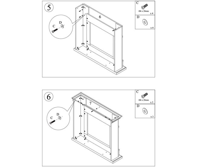 Moldura Para Lareira Em Mdf Gio Cinza