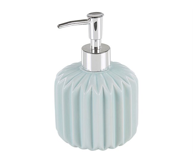 Beliani Conjunto de accesorios de baño GORBEA Azul Claro