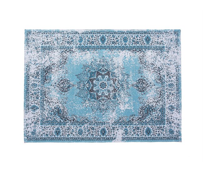 Beliani Pelos curtos ALMUS 140x200 Azul Claro