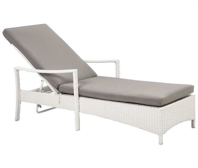 Beliani Cadeira lounge/relax VASTO Branco