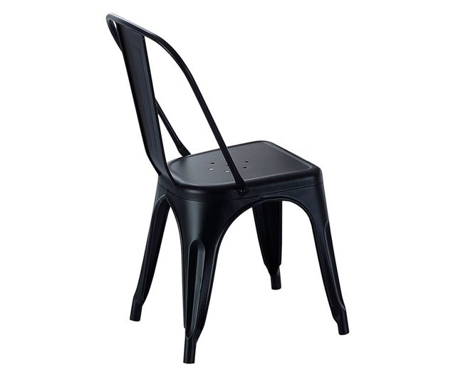  Conjunto de 4 cadeiras de jantar Tolix Preto