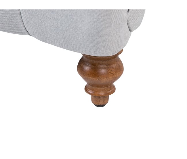 Beliani Chaise longue Poliéster MURET Cinza Claro