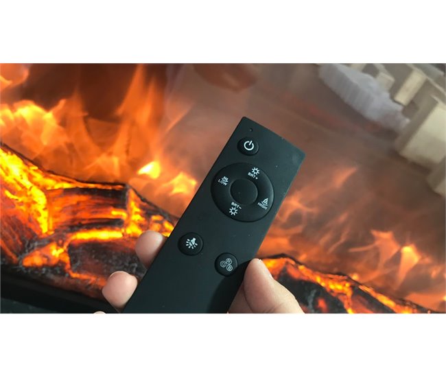 Chaminé CAMINETTO ETNA de 3 metros de potência com 1500W, Preto Preto
