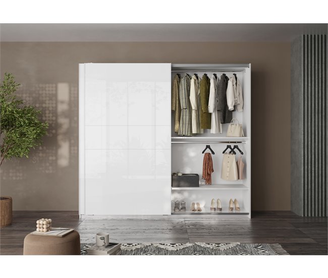 Roupeiro SWING portas deslizantes branco Branco