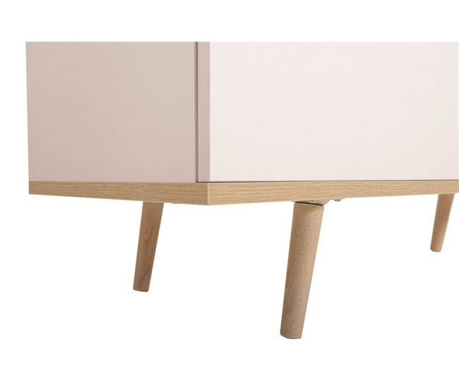 Cómoda dulpa com 3+3 gavetas NORDIC Branco/ Madeira