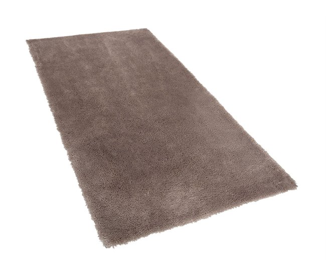 Beliani Shaggy (pelos longos) EVREN 80x150 Castanho Claro