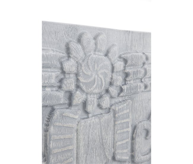 Aparador de 3 portas em madeira maciça de manga Cinza Claro