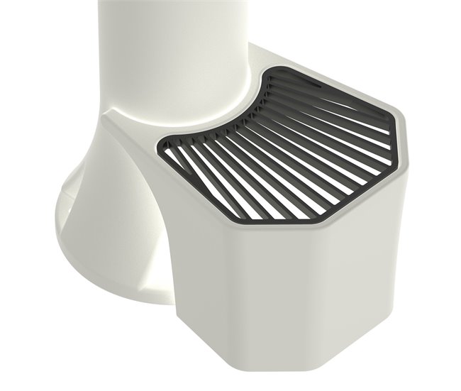 KIT TRITONO SINADO Fonte exterior com balde de 5 litros de polietileno, Branco Branco