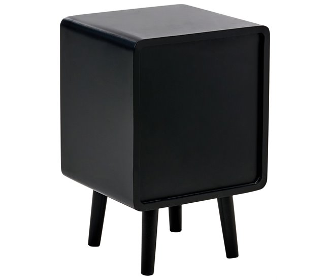 Beliani Mesinha de cabeceira LEFROY 33 Preto