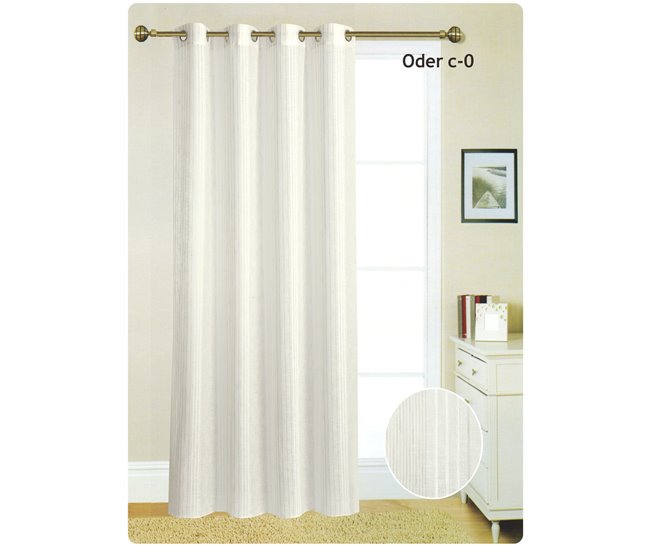 Cortina ollados ODER 140X260 cm Cru