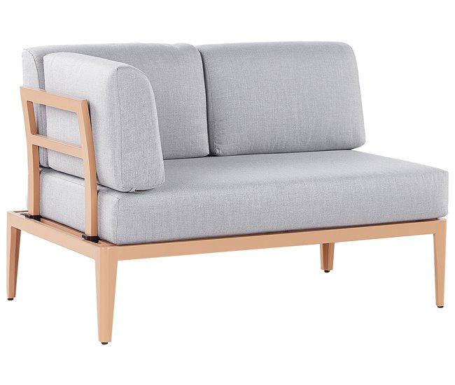 Beliani Conjunto lounge RIMA III Cinza