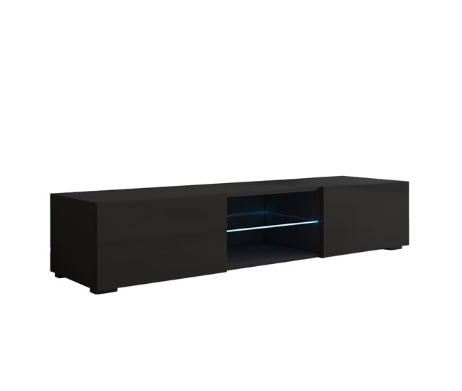 Móvel tv sala de estar e jantar 2 portas led tibi 160