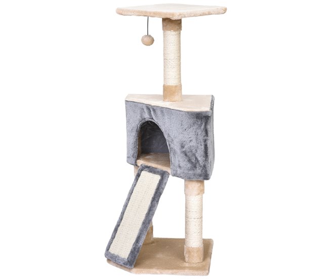 Arranhador para Gatos Aglomerado e Sisal PawHut Marfim