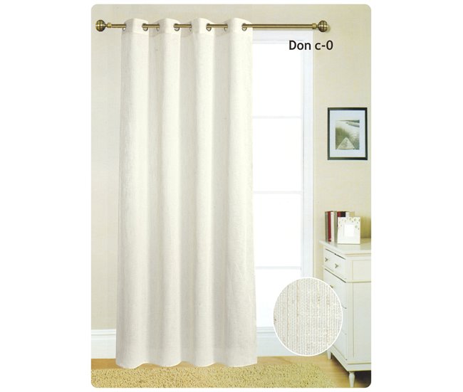 Cortina ollados DON 140X260 cm Cru