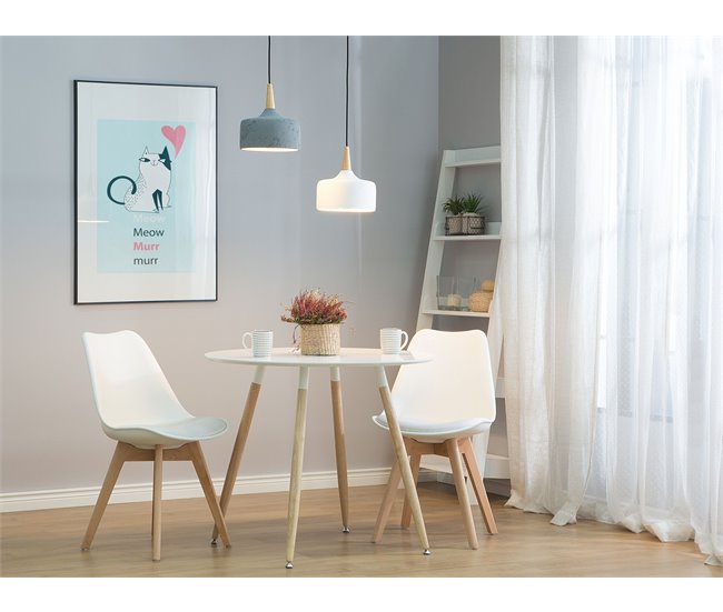 Beliani Lámpara colgante BURANO Branco