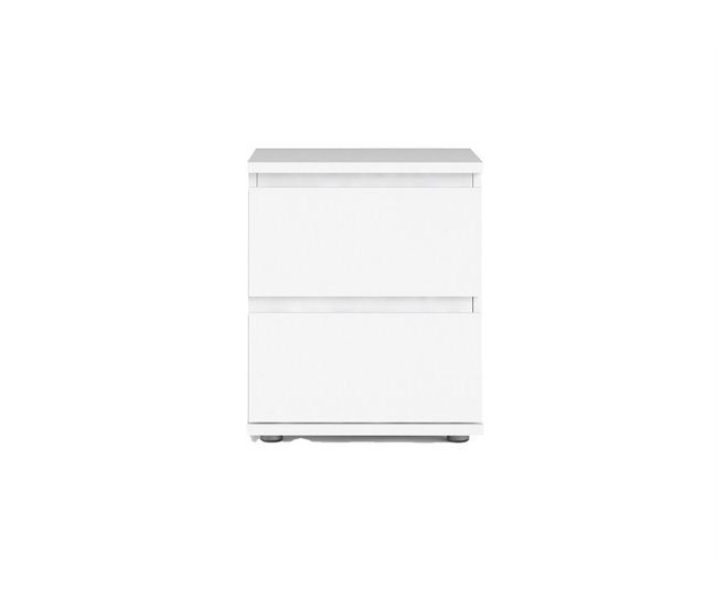 Mesa de cabeceira 2 gavetas NOVA Branco