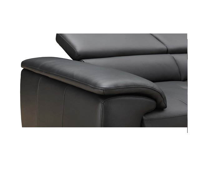 Sofá de canto com cama MAYA Preto