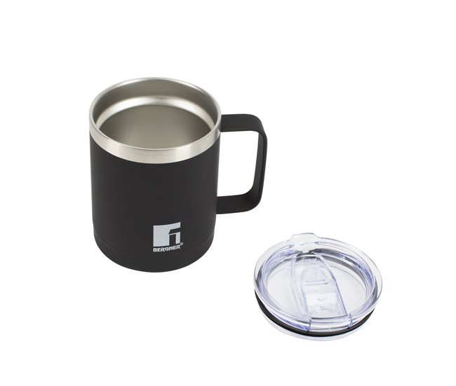 Caneca de Aço Inoxidável Coffe & Tea Lovers Preto