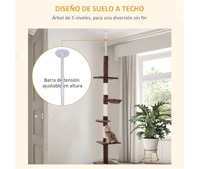 Árvore Arranhadora para Gatos Castanho