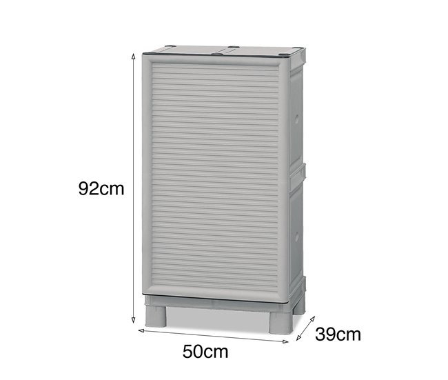 Armário de exterior em PVC Cinza