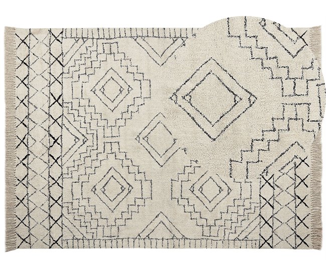 Beliani Pelos curtos ZEYNE 160x230 Bege