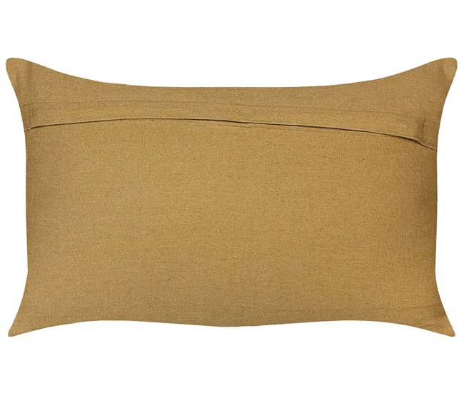 Beliani Almofada decorativa KATORA 30x50 Verde Escuro