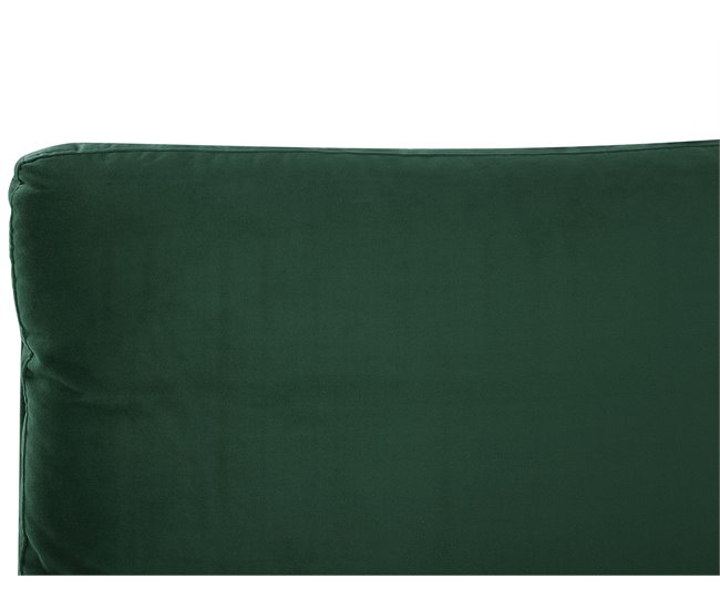 Beliani Cama Veludo MELLE 156x233 Cinza