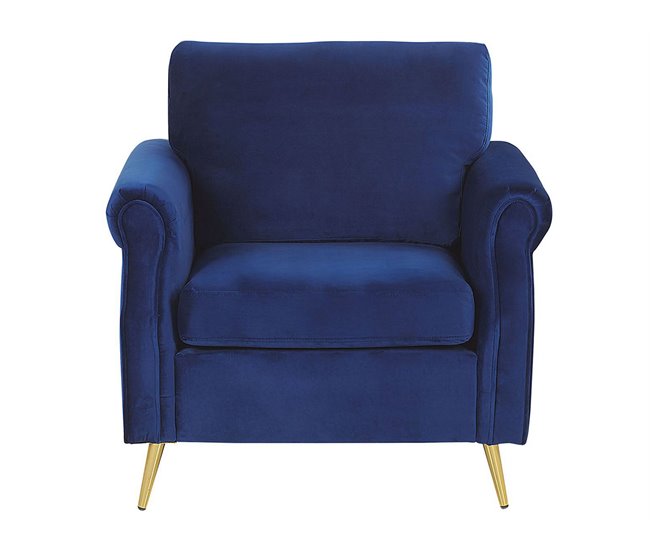 Beliani Poltrona VIETAS Azul Marino