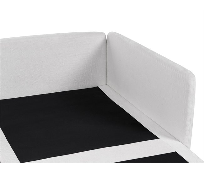 Beliani Sofá modular Poliéster EGERIS Cinza Claro