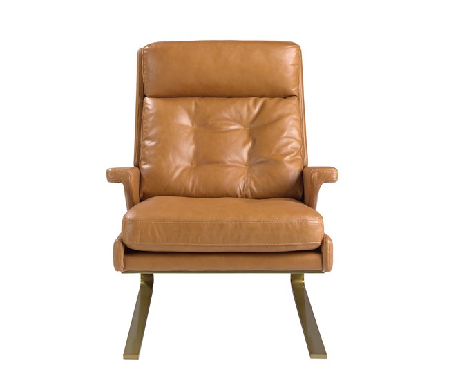 Poltrona de couro Camel Camel