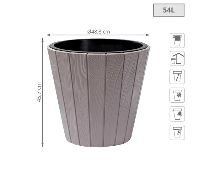 54L Woode Moted Castanho Claro