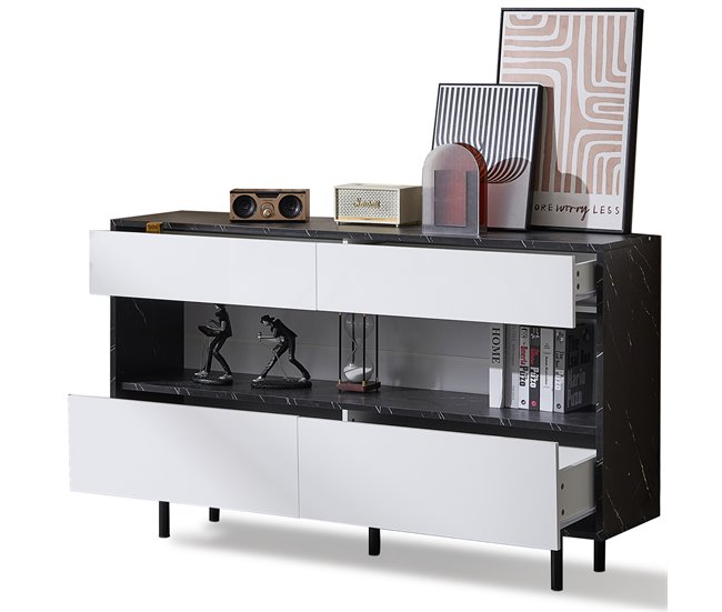 Aparadores Branco/ Preto