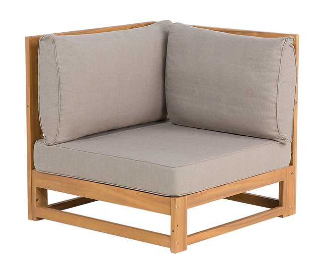 Beliani Conjunto lounge TIMOR Cinza Escuro