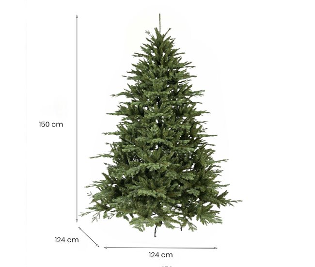Árvore de Natal de efeitos reais Verde/ Cinza