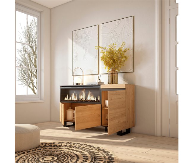 Aparadores para sala de estar 158 Carvalho