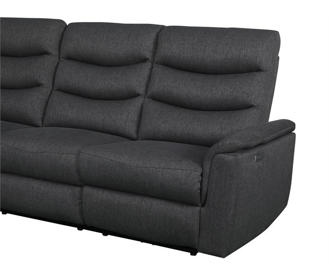 Chaise loungue relax elétrico FAMILY Antracite