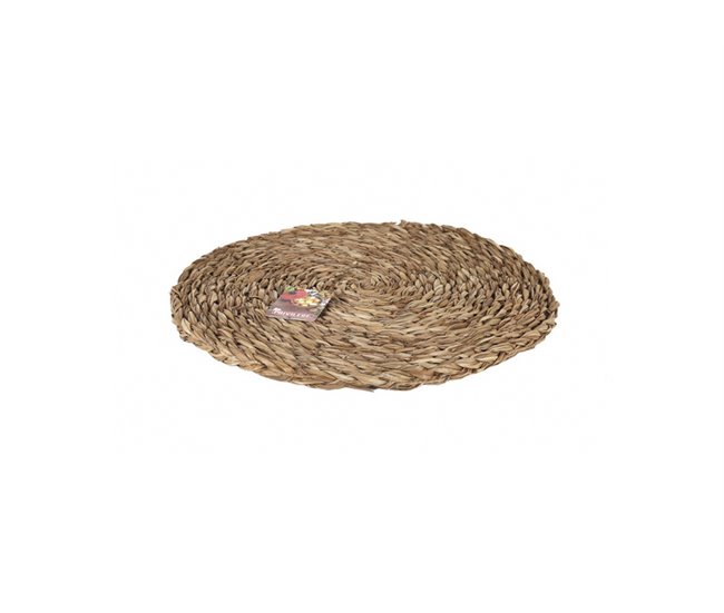 Tapete de vime PRIVILEGE 35X35 cm Castanho
