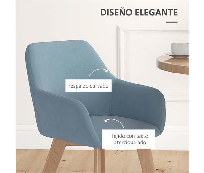 Cadeiras de Sala de Jantar Azul