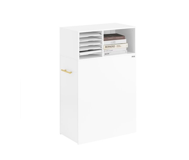 SoBuy ASK12-W Armário de escritório com prateleiras Branco