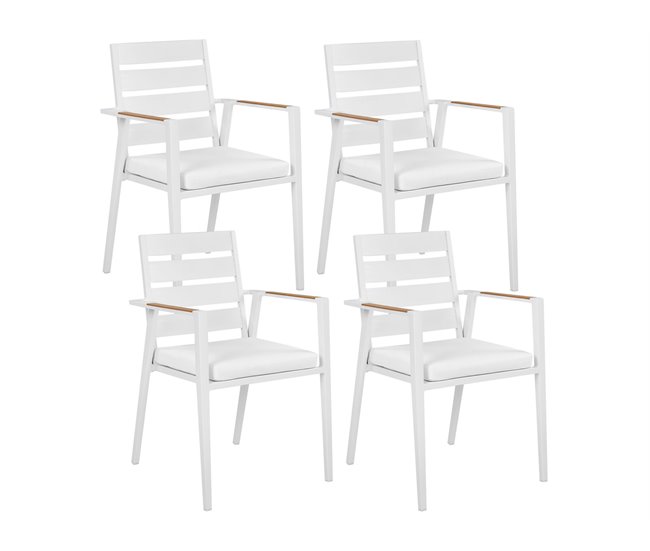 Beliani Conjunto de refeição MALETTO/TAVIANO Branco