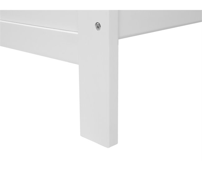Beliani Cama com estrado Pinho MAYENNE 169x208 Branco