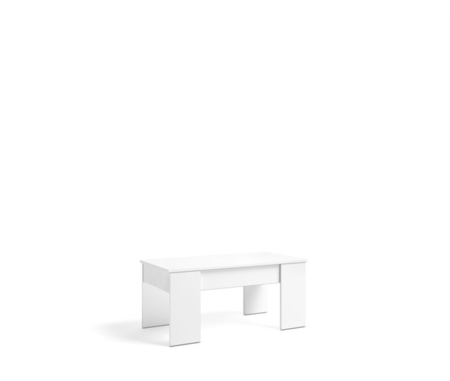 Mesa de centro elevável LOW Branco