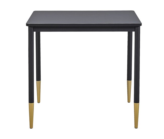 Beliani Mesa de apoio SHELBY 80x80 Preto